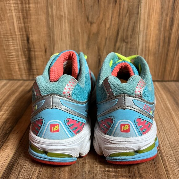 New Balance 1225 V1 Womens Running Shoes Blue Pink Yellow Athletic Size 9 - Picture 6 of 8